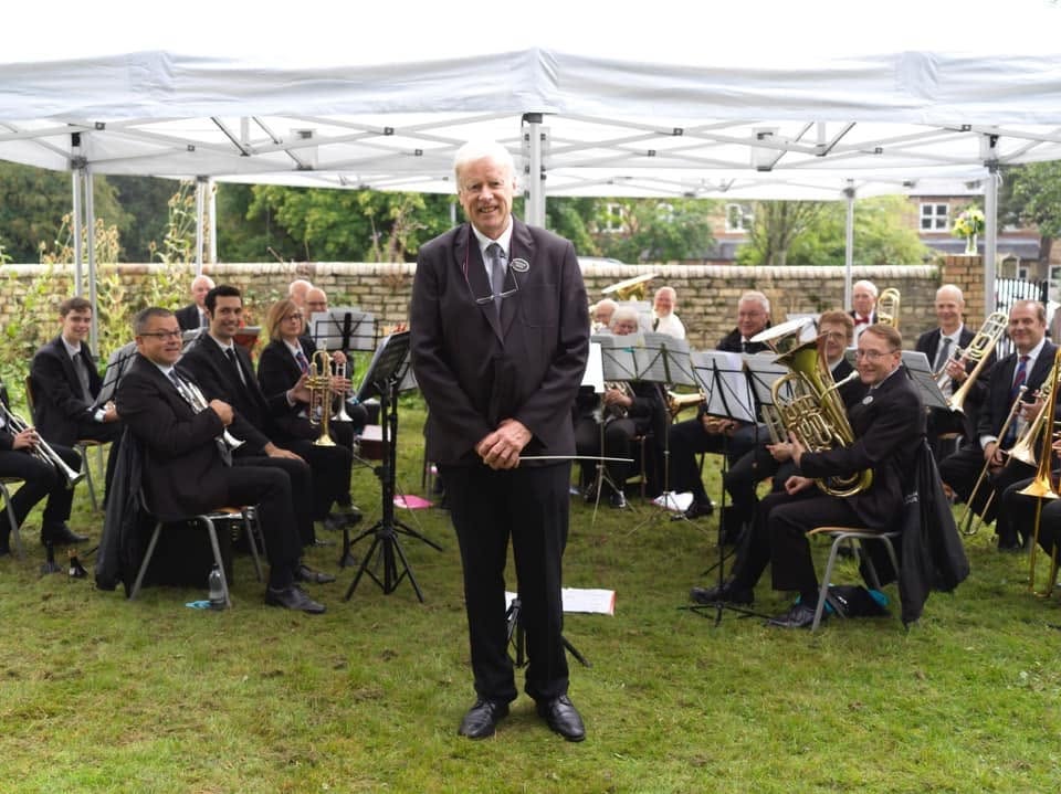 Hexham Brass members playing together