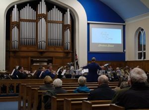 Band and audience at 2017 Christmas Concert